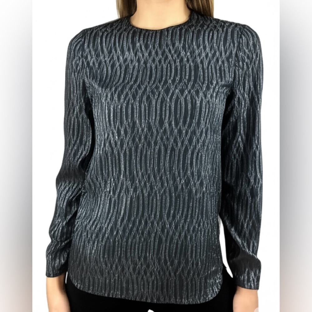 Vintage Giorgio Armani Collezioni Silk Sheer Lightweight Blouse Size 4